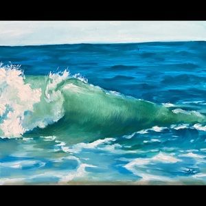 Ocean wave painting : Crystal Cove